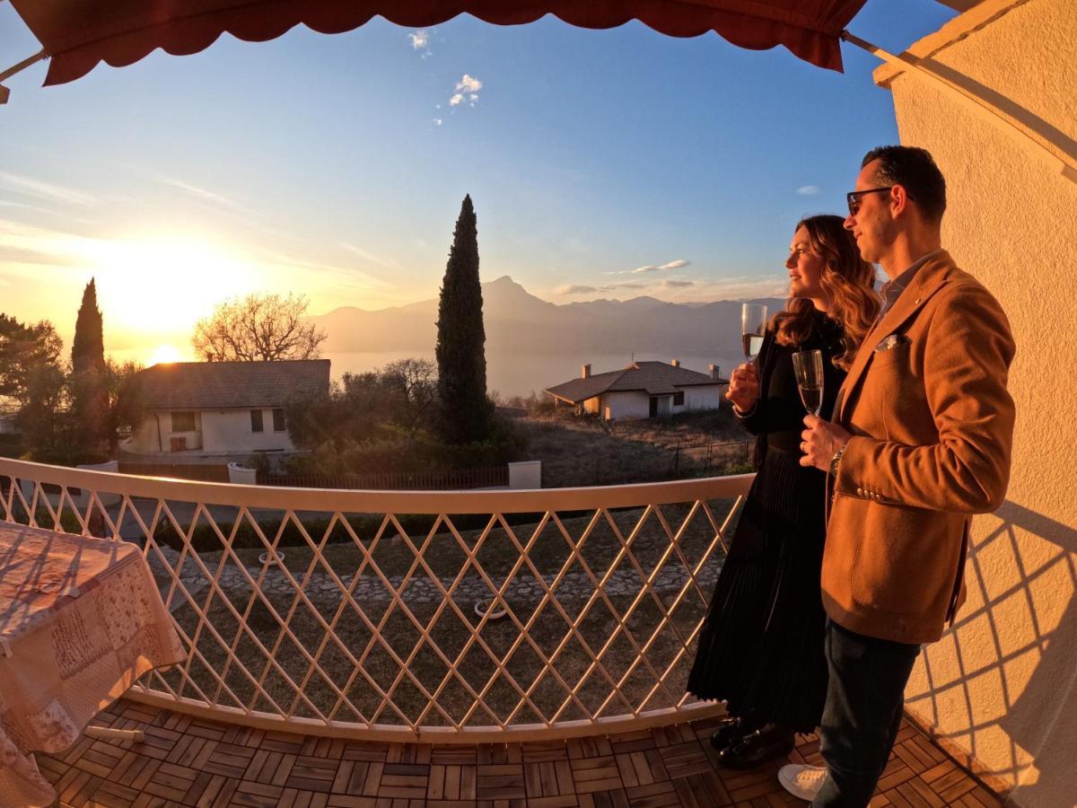Ferienwohnung Garda Panoramic House Albisano Exterior foto